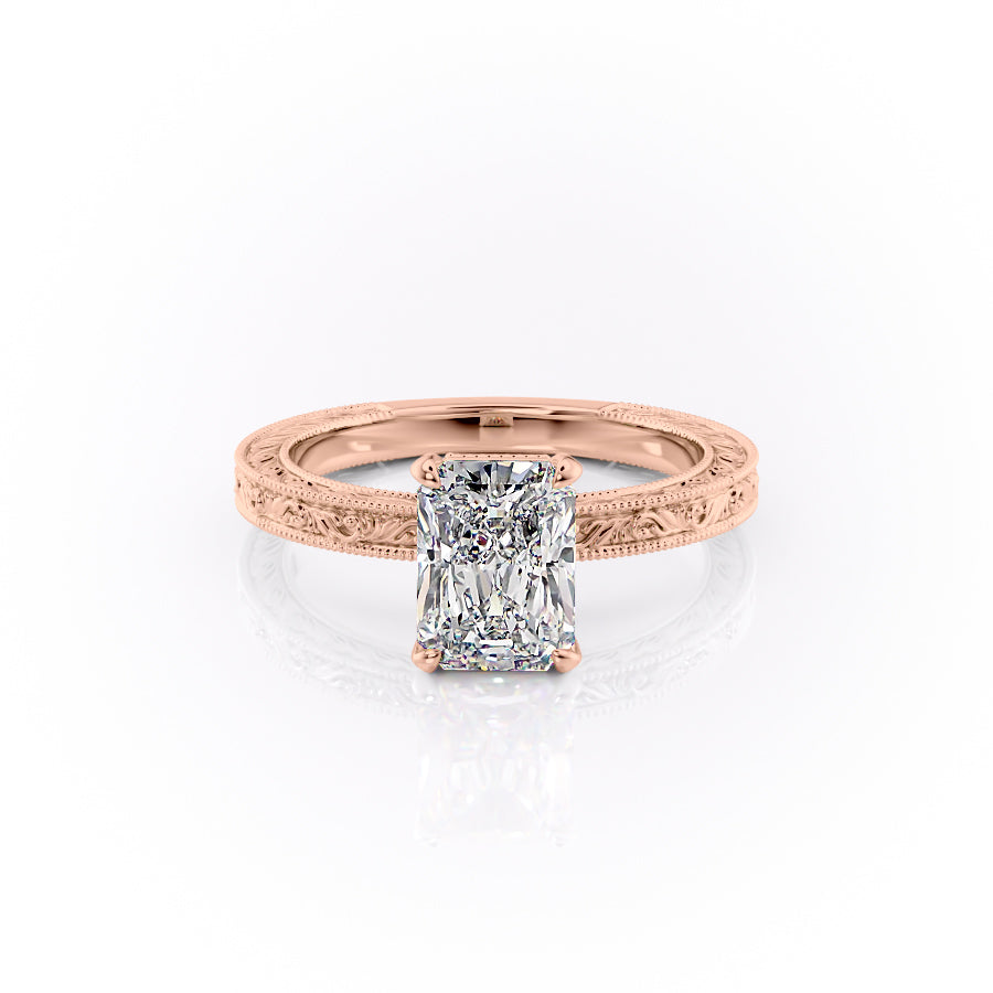 The Skye Set With A Radiant Lab Diamond-L'Amour Brilliance #material_rose