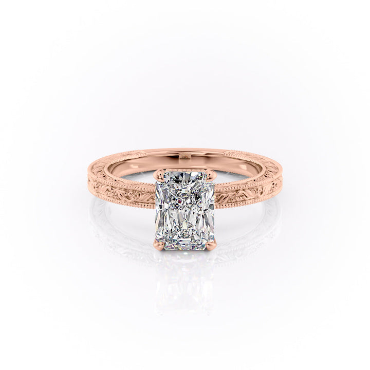 The Skye Set With A Radiant Lab Diamond-L'Amour Brilliance #material_rose