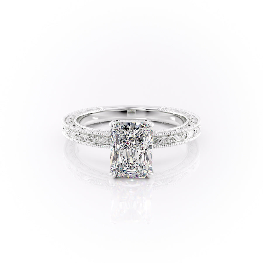 The Skye Set With A Radiant Lab Diamond-L'Amour Brilliance #material_white