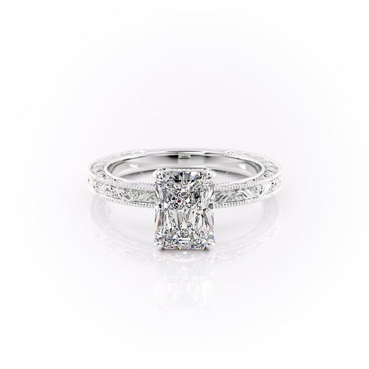 The Skye Set With A Radiant Lab Diamond-L'Amour Brilliance #material_white