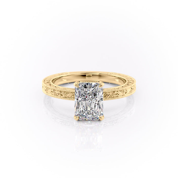 The Skye Set With A Radiant Lab Diamond-L'Amour Brilliance #material_gold