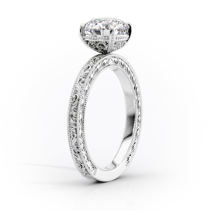 The Skye Set With An Emerald Lab Diamond#material_white