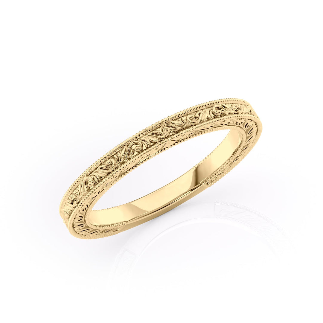The Skye Wedding band #material_gold