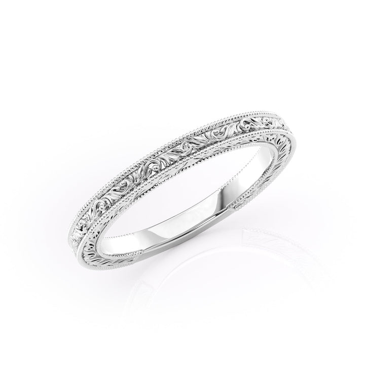 The Skye Wedding band #material_white