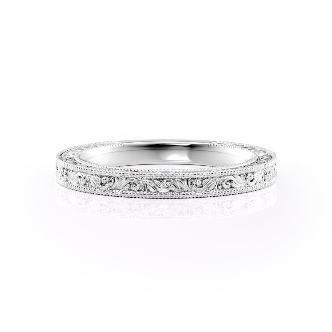 The Skye Wedding band #material_white
