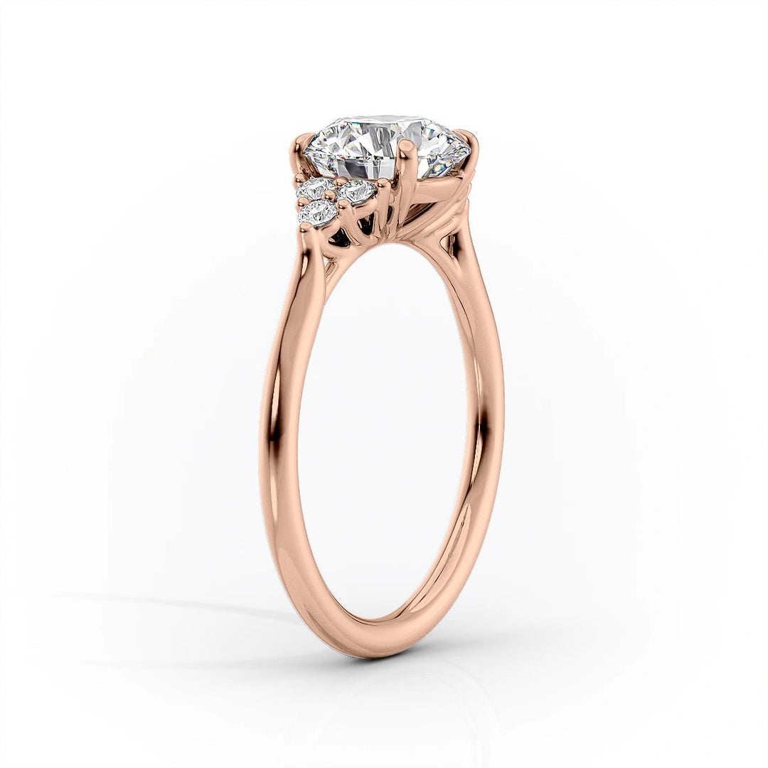 The Summer Set With Cushion Side Stone Lab Diamond 1.5 Carat 14K Rose#material_14k-rose