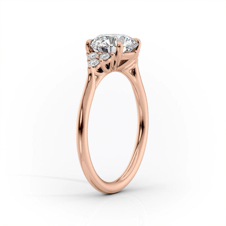 The Summer Set With Cushion Side Stone Lab Diamond 1.5 Carat 14K Rose#material_14k-rose