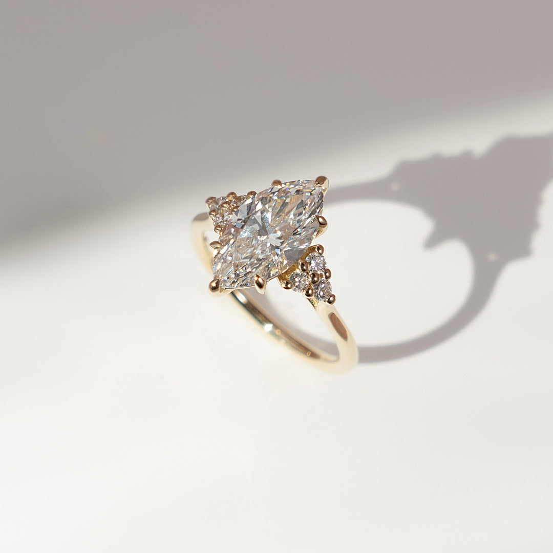 The Summer Marquise Lab Diamond Moissanite Engagement Ring