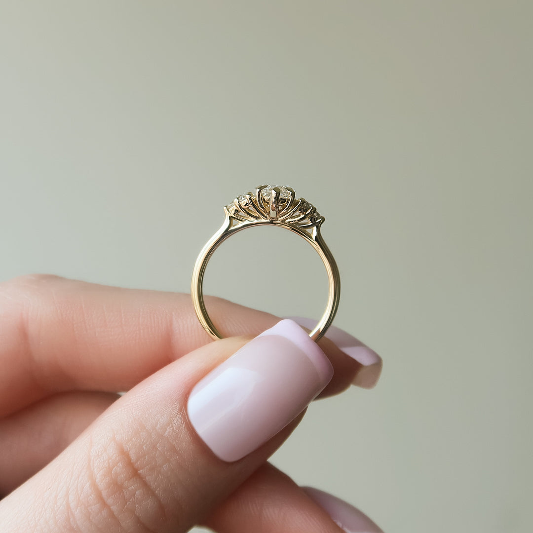 The Summer Marquise Lab Diamond Moissanite Engagement Ring