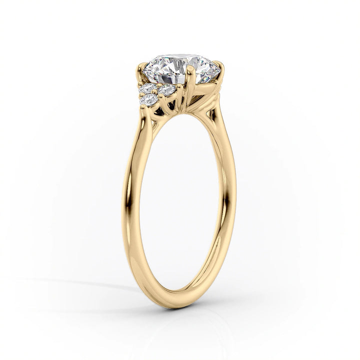 The Summer Set With Oval Side Stone Lab Diamond 1.5 Carat 14K Gold#material_14k-gold