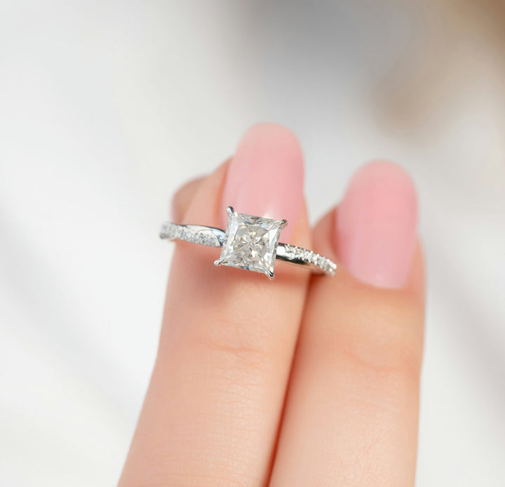 The Sunny Set With Princess Pave Moissanite#material_14k-rose