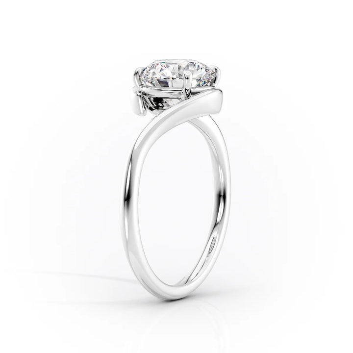 Diamond ring on a white background #material_white