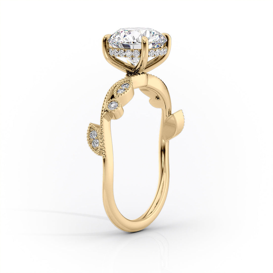 The Tiana Set With Marquise Vintage Lab Diamond 1.5 Carat 14K Gold#material_14k-gold