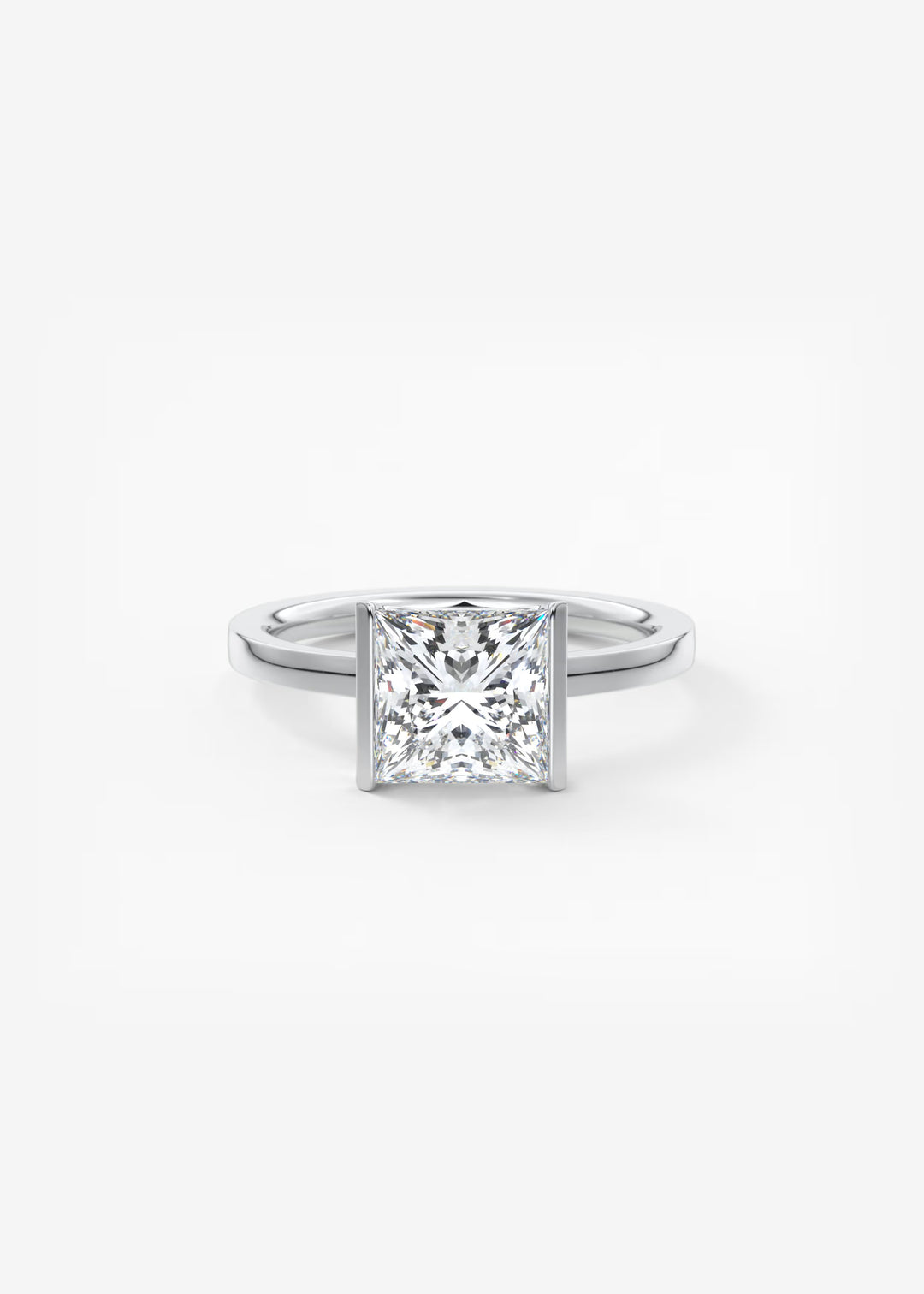 Diamond ring on a white background #material_white