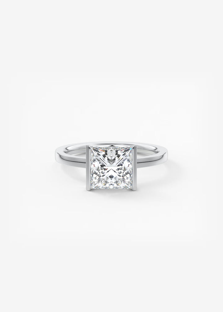Diamond ring on a white background #material_white