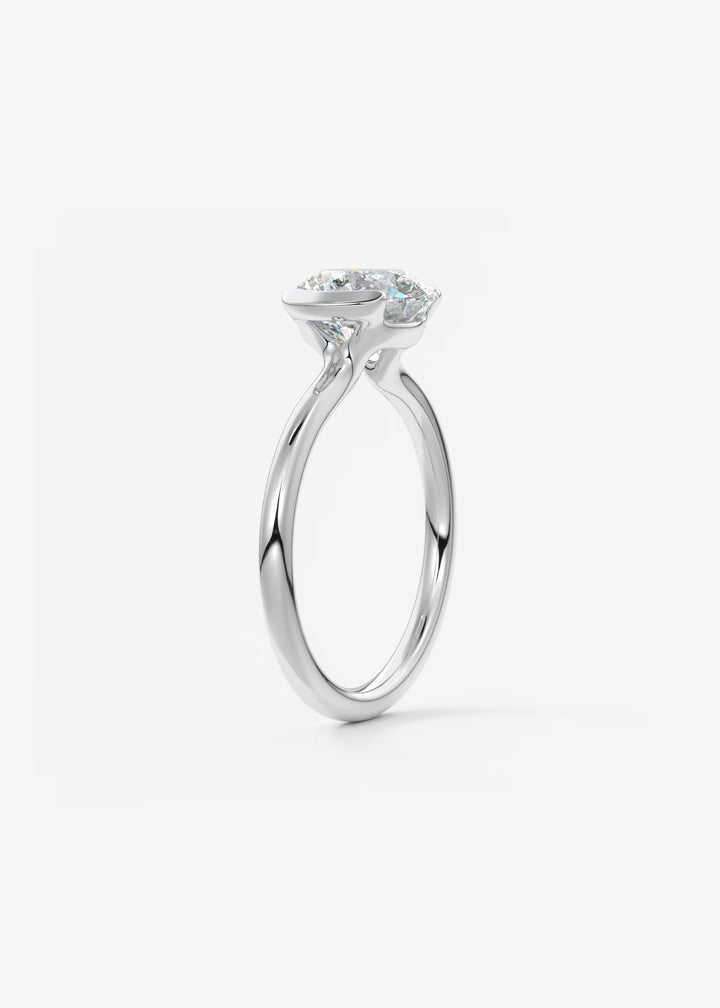 The Vela Round Half Bezel Engagement Ring#material_white