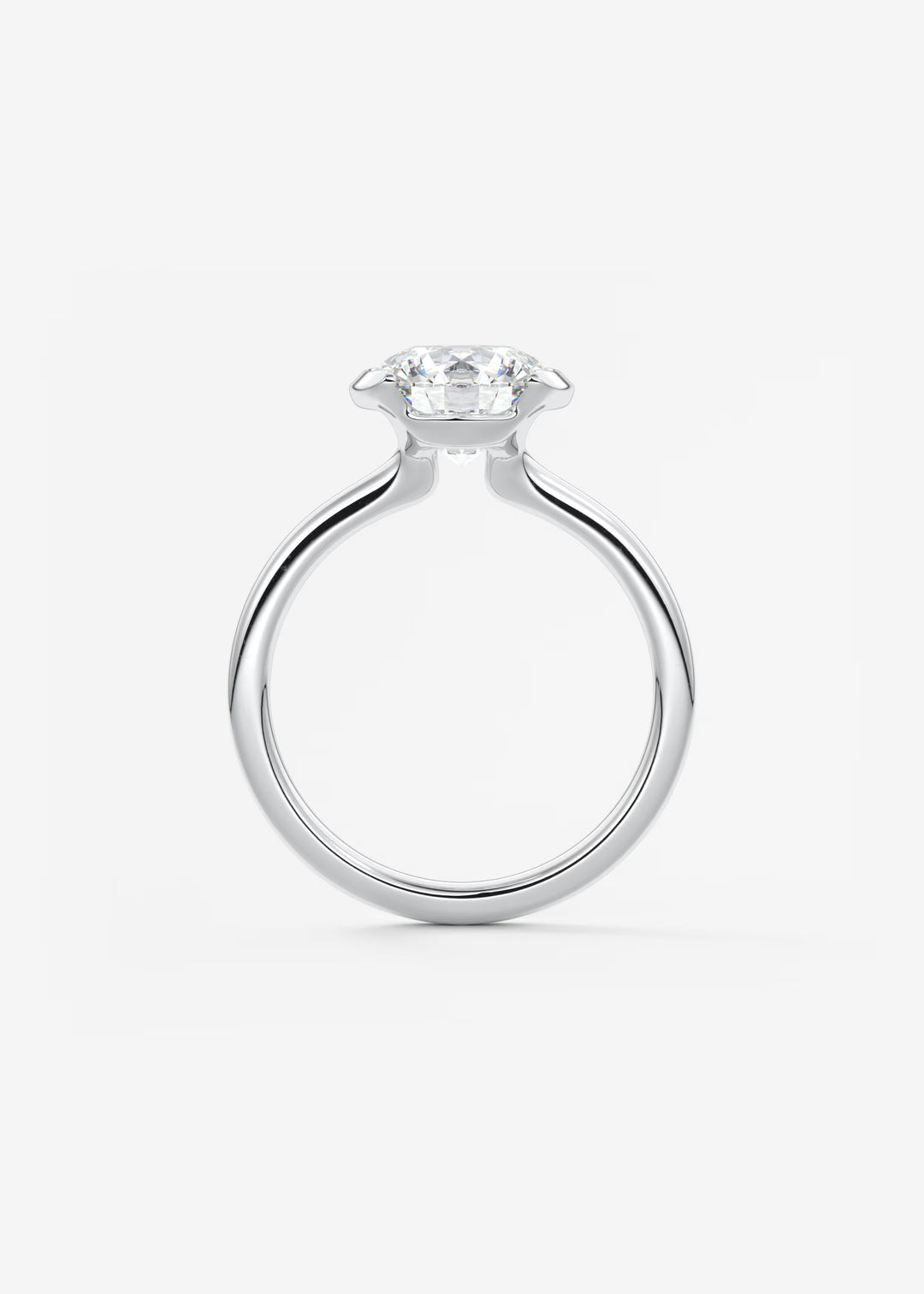 The Vela Round Half Bezel Engagement Ring#material_white