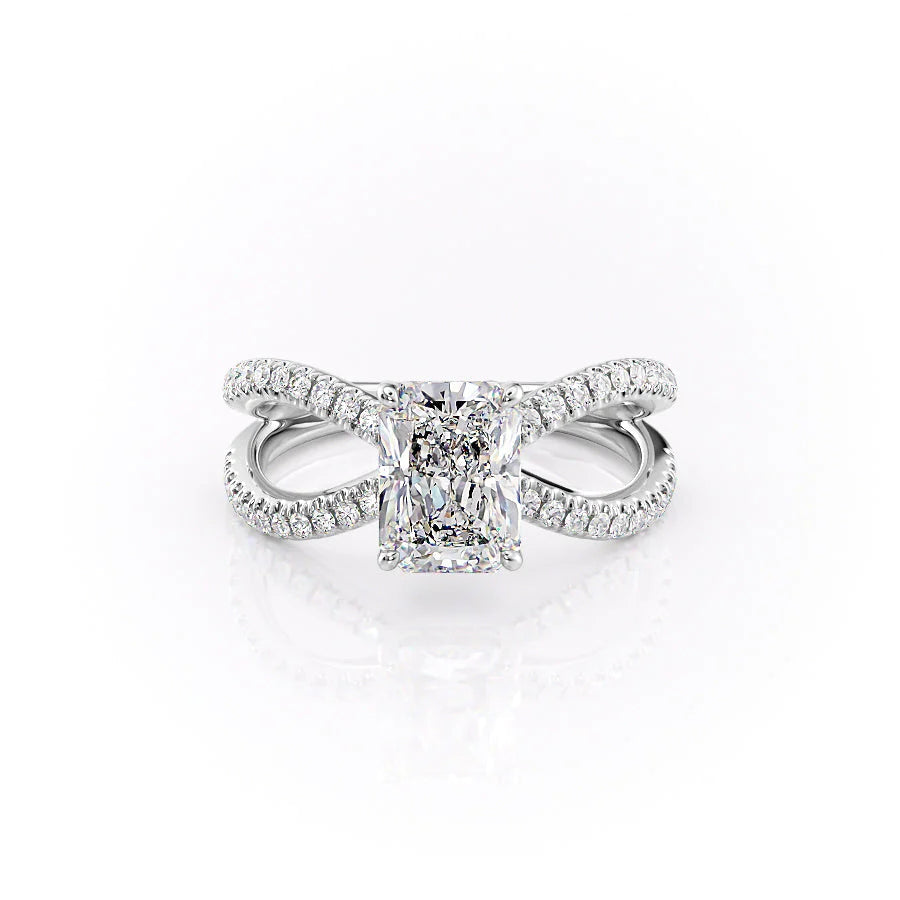 The Zara Set With Radiant Pave Moissanite#material_14k-white