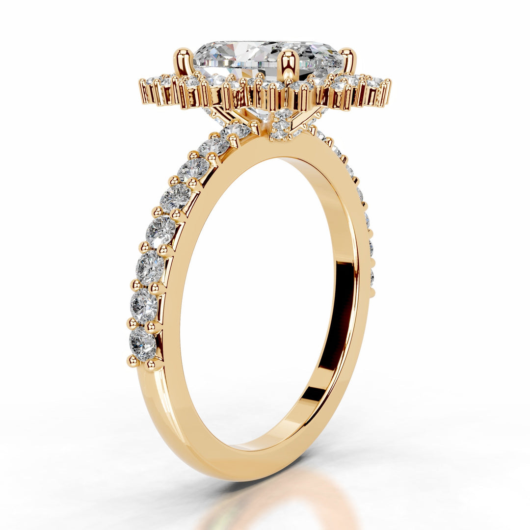 Trudy Moissanite & Diamond Ring 1.5 Carat 18K Gold#material_18k-gold