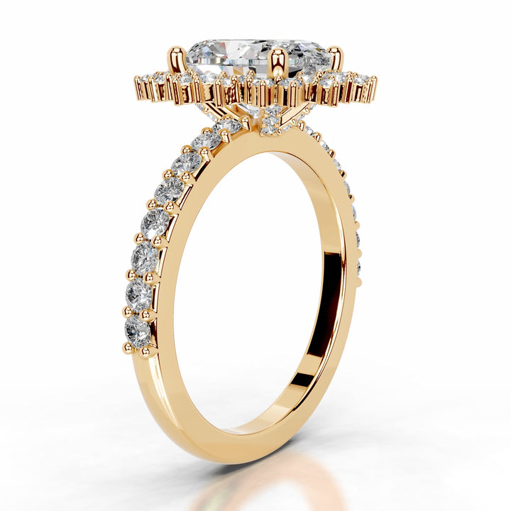Trudy Moissanite & Diamond Ring 1.5 Carat 18K Gold#material_18k-gold