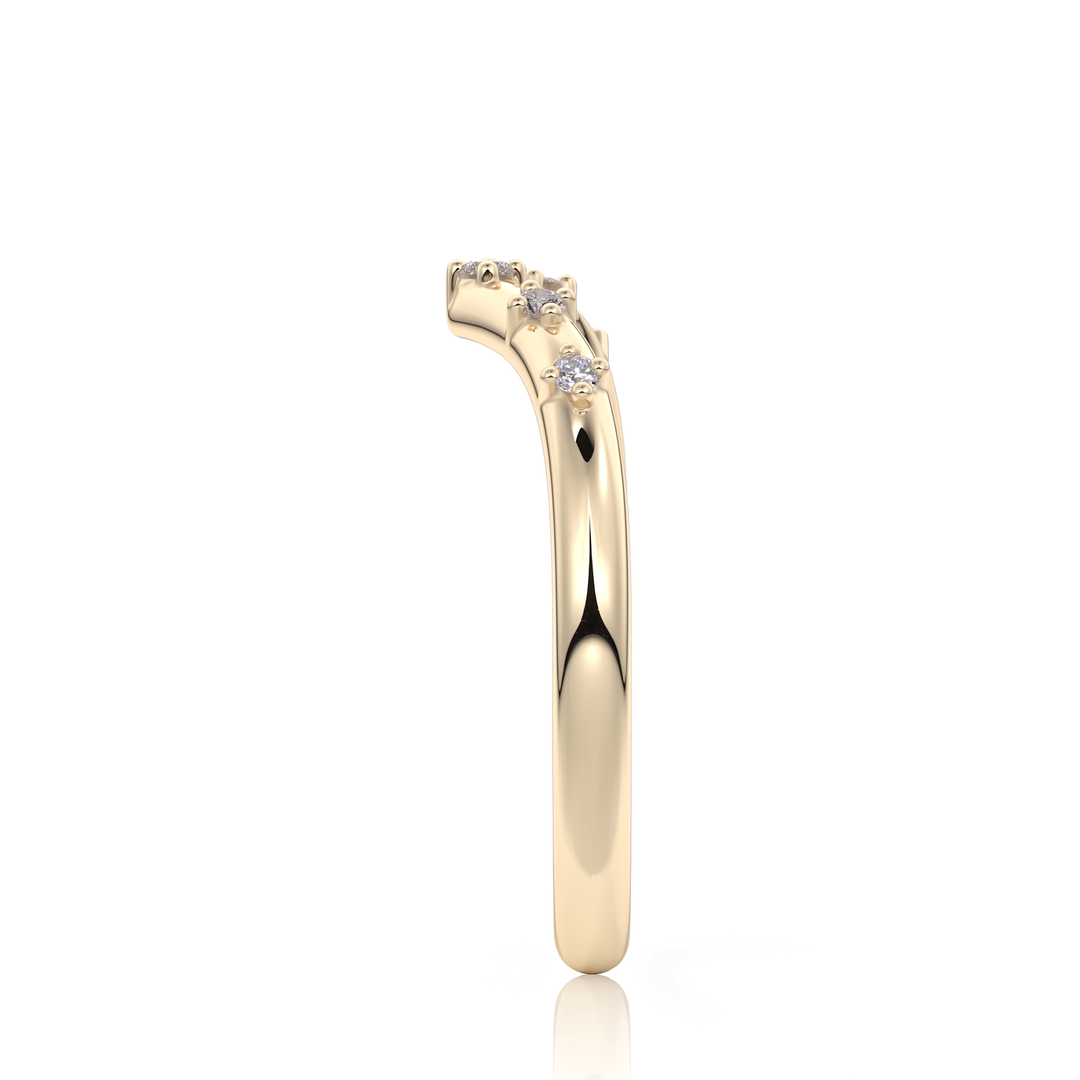 The Celeste Contour Band #material_gold