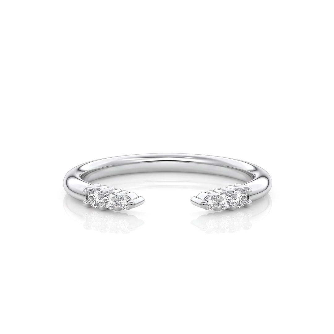 The Interlude Pave Band #material_white