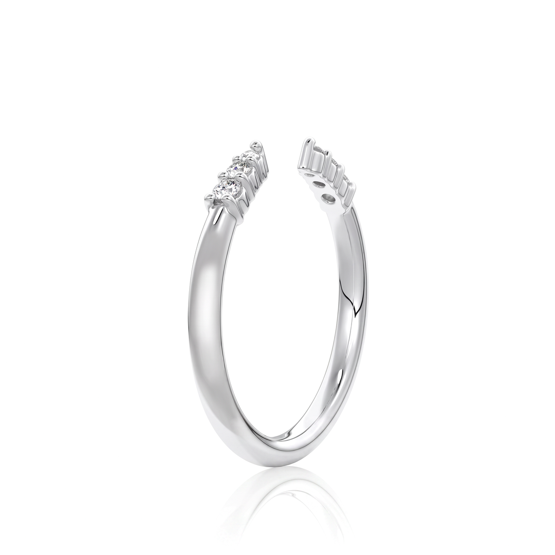 The Interlude Pave Band #material_white