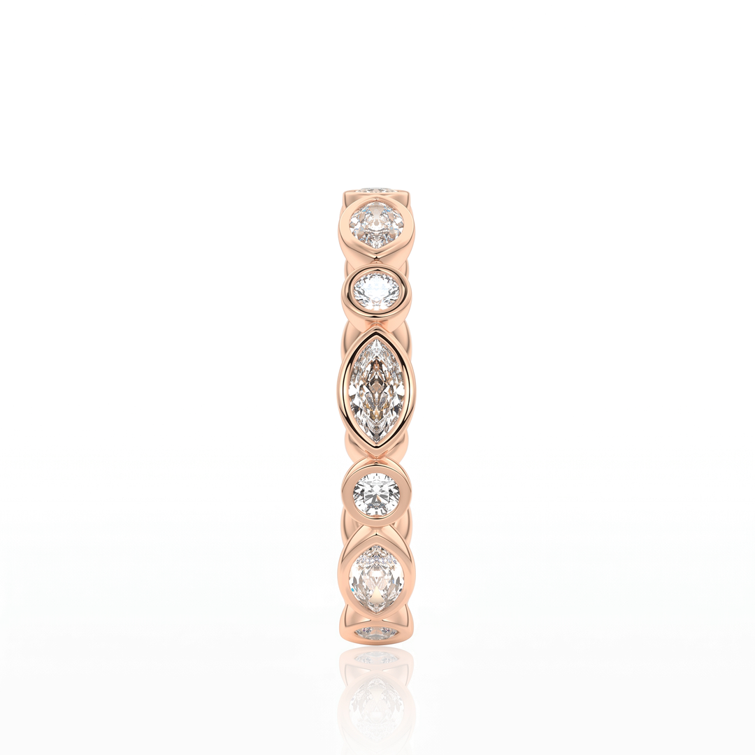 The Lace Marquise Band #material_rose