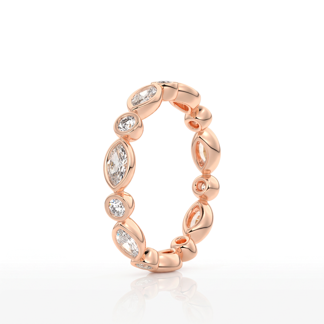 The Lace Marquise Band #material_rose