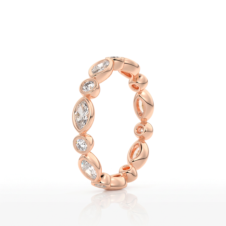 The Lace Marquise Band #material_rose