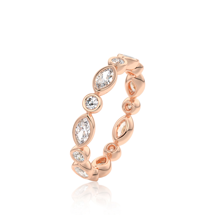 The Lace Marquise Band #material_rose