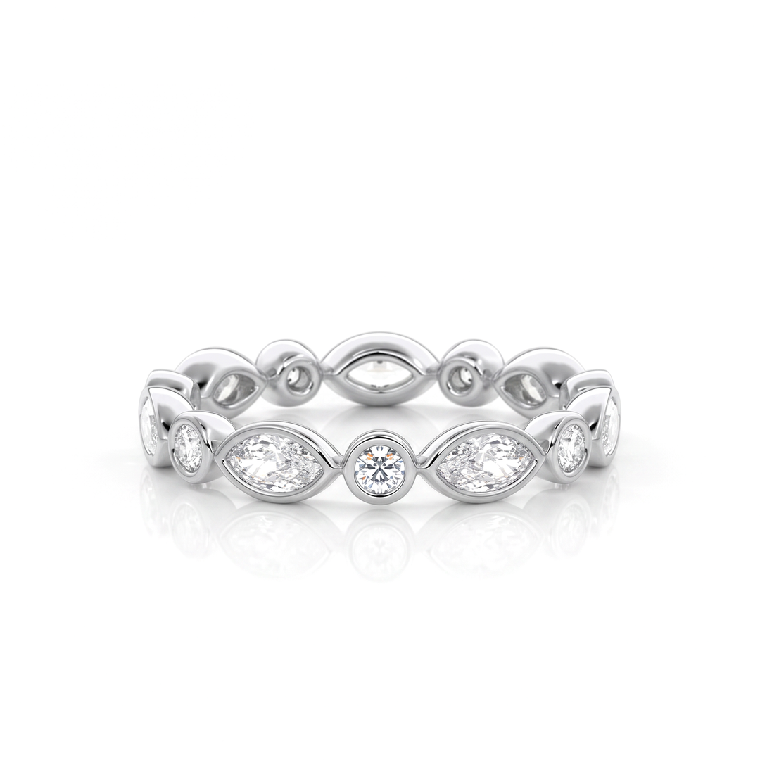 The Lace Marquise Band #material_white