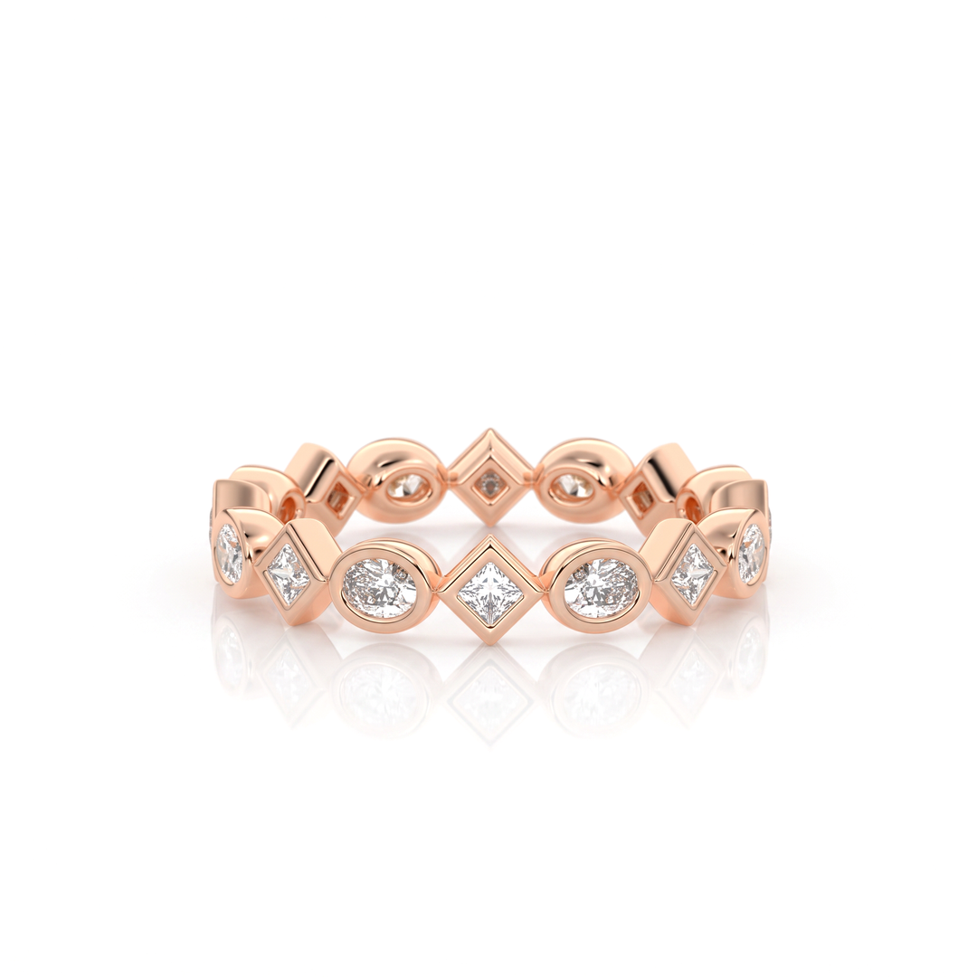The Lace Oval Band #material_rose