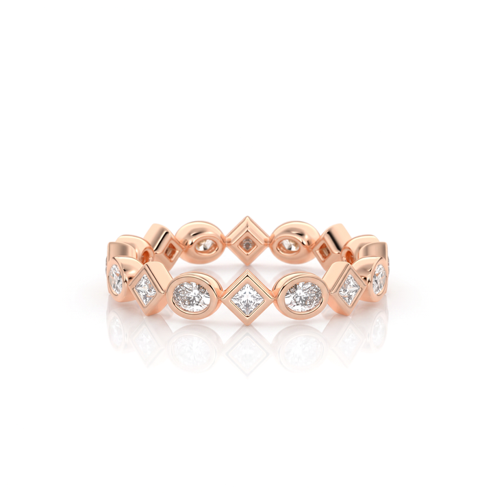The Lace Oval Band #material_rose