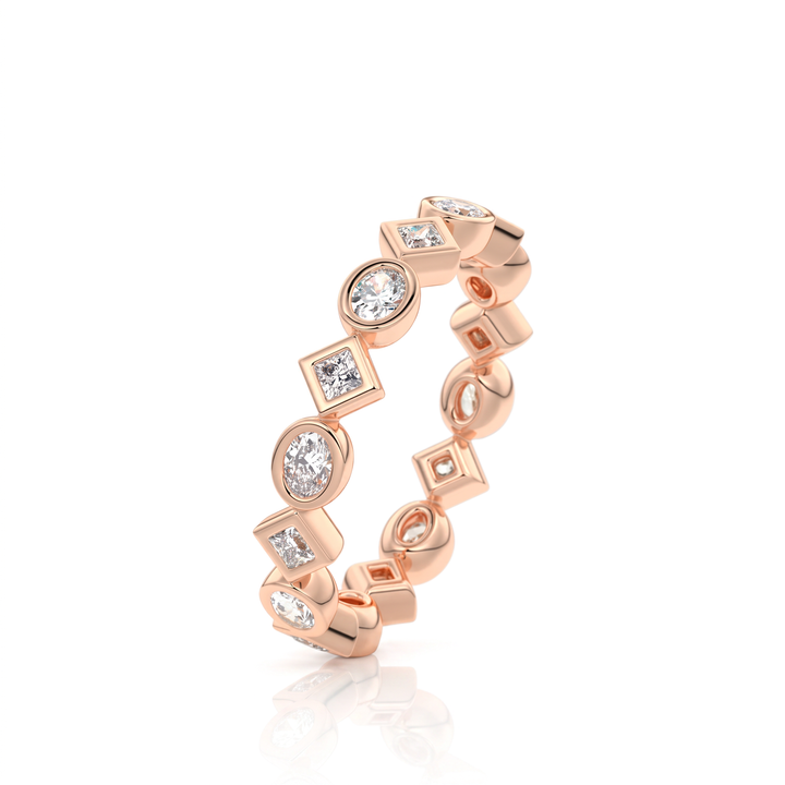 The Lace Oval Band #material_rose