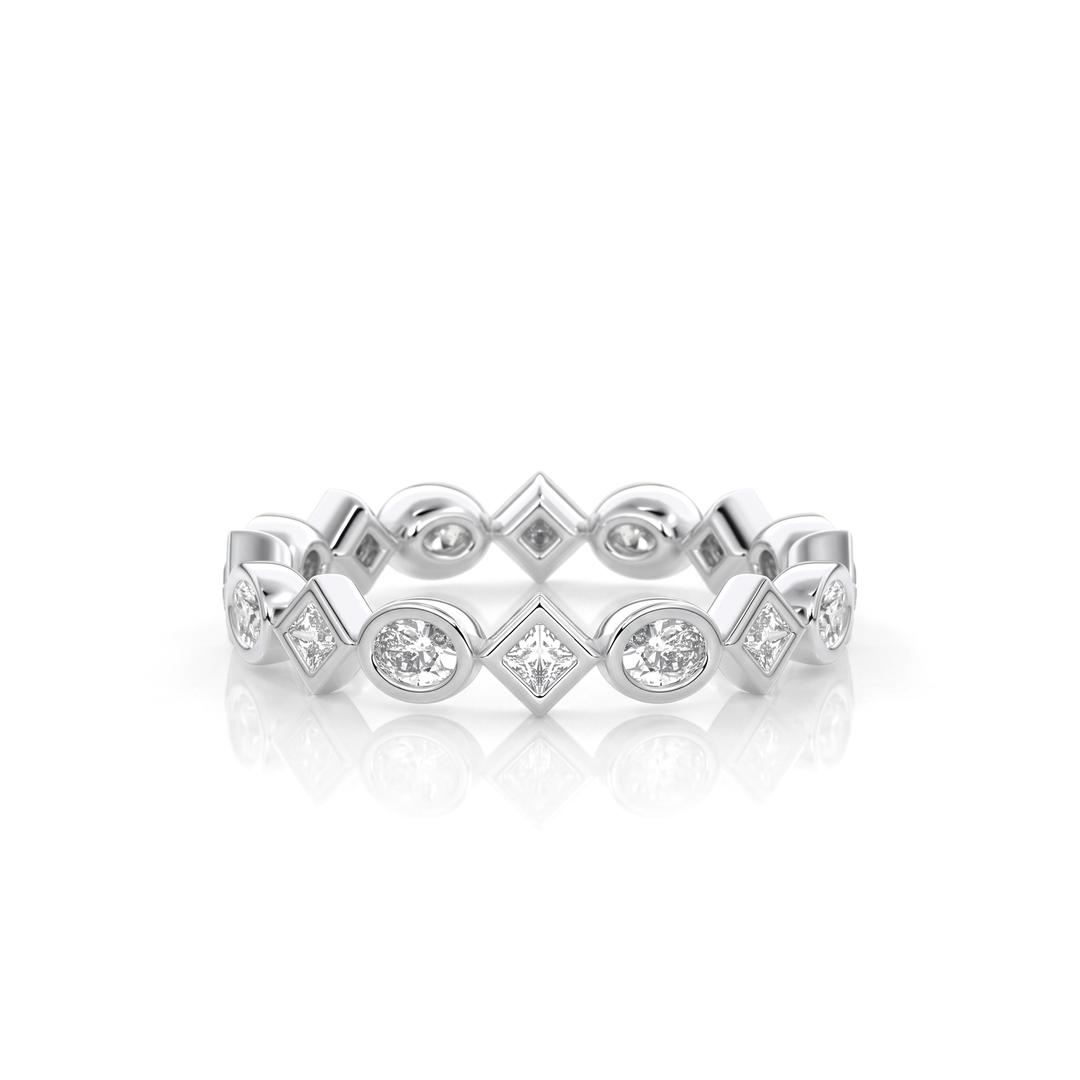 The Lace Oval Band #material_white