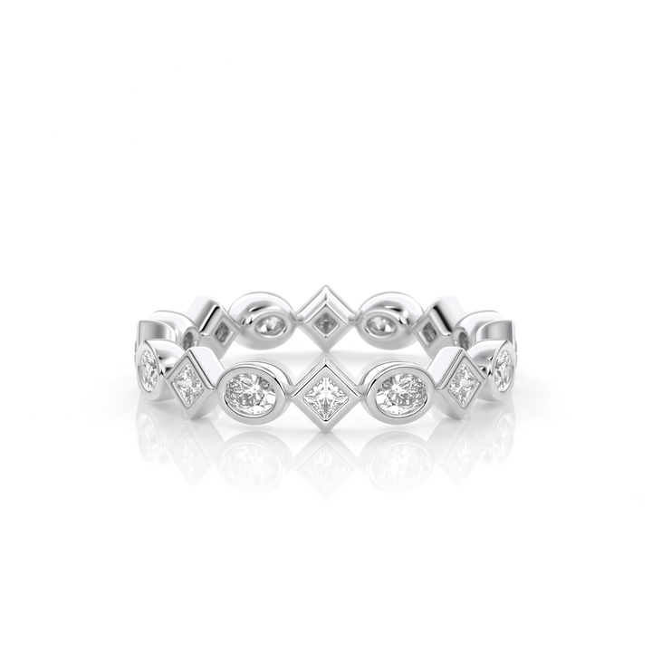 The Lace Oval Band #material_white